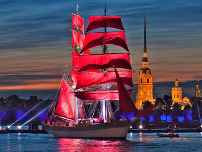 the Scarlet sails. Saint-Petersburg. June 20, 2015